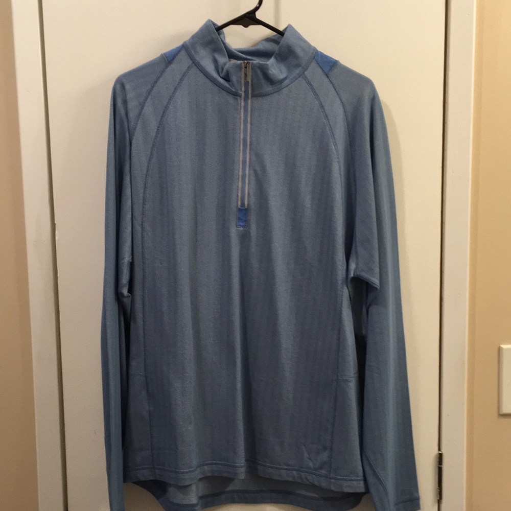 Tommy Bahama 1/4 zip pullover blue size large